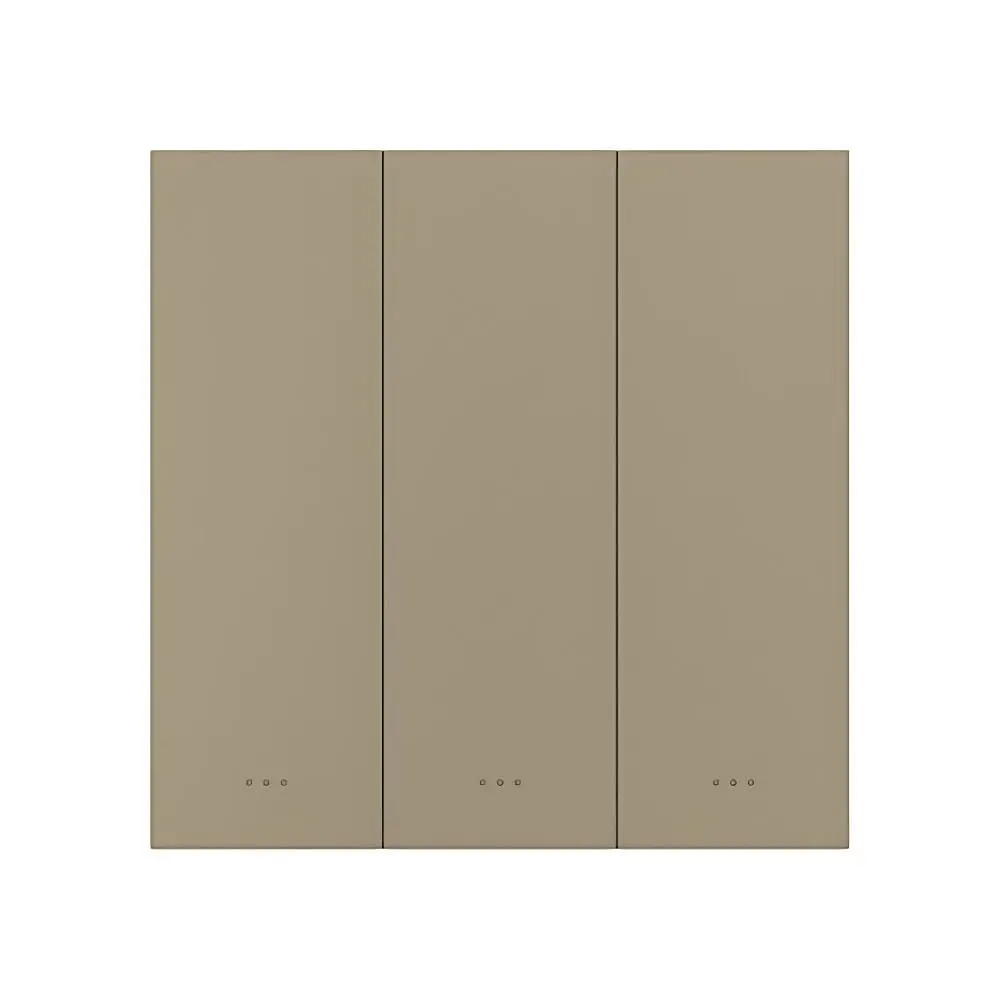 Розумний вимикач світла на 3 канали ZigBee Akubela SM-3G Gold (00-00002841)
