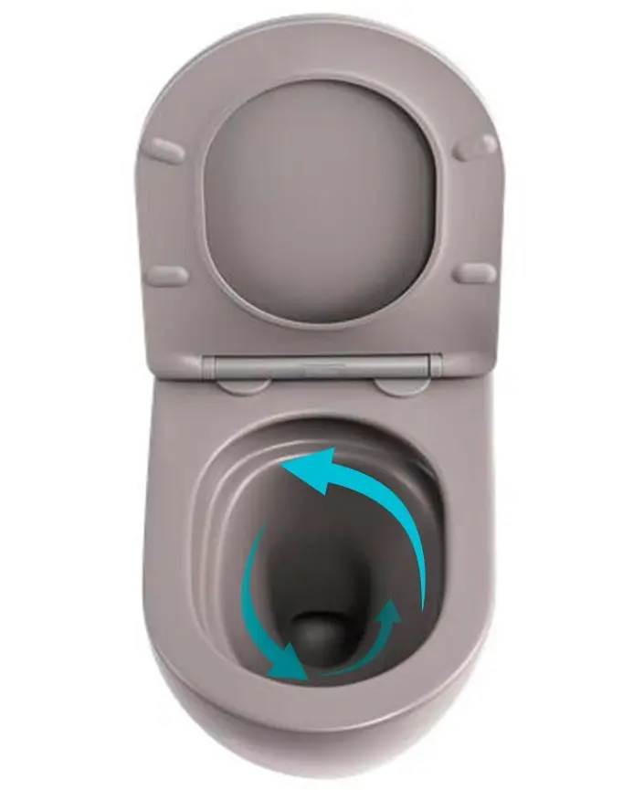 Унітаз підвісний Qtap Robin Ultra Quiet, з сидінням Slim Duroplast/ Soft-close/ Quick relase QT13332381АSSG - фото 5