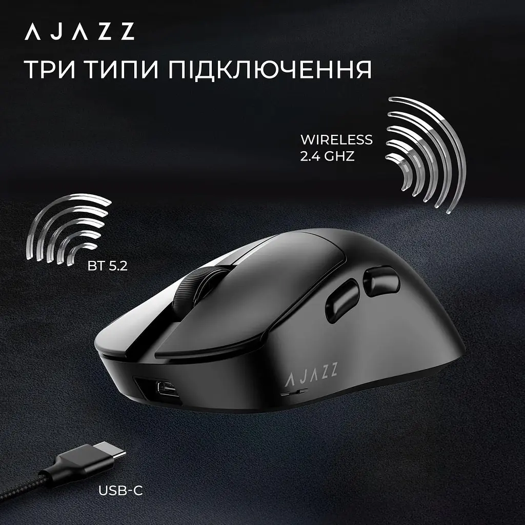 Миша Ajazz AJ179 V2 Max Black (AJ179-V2-MAX-B) - фото 10