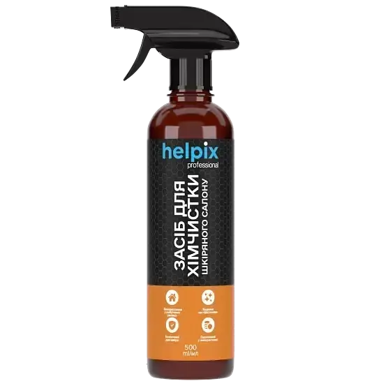 Набір HELPIX для салону авто 3в1: поліроль 200 мл + очищувач шкіри 500 мл + ароматизатор (аромати на вибір) - фото 2