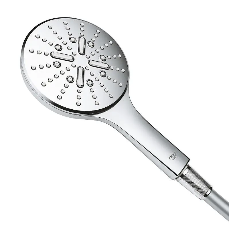 Ручной душ 3 режима струи Grohe Rainshower Smartactive 130 26574000, Хром - фото 7