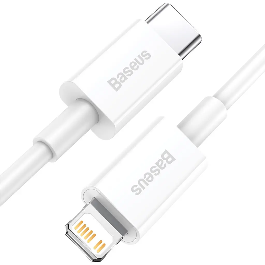 Дата кабель USB-C to Lightning 1.0m 20W Superior Series White Baseus (CATLYS-A02) - фото 2