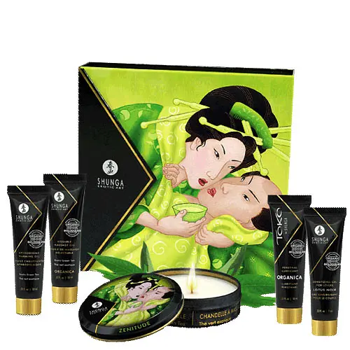 Набір Shunga Geisha Secrets Organica Exotic Green Tea - інтимної косметики з ароматом зеленого чаю