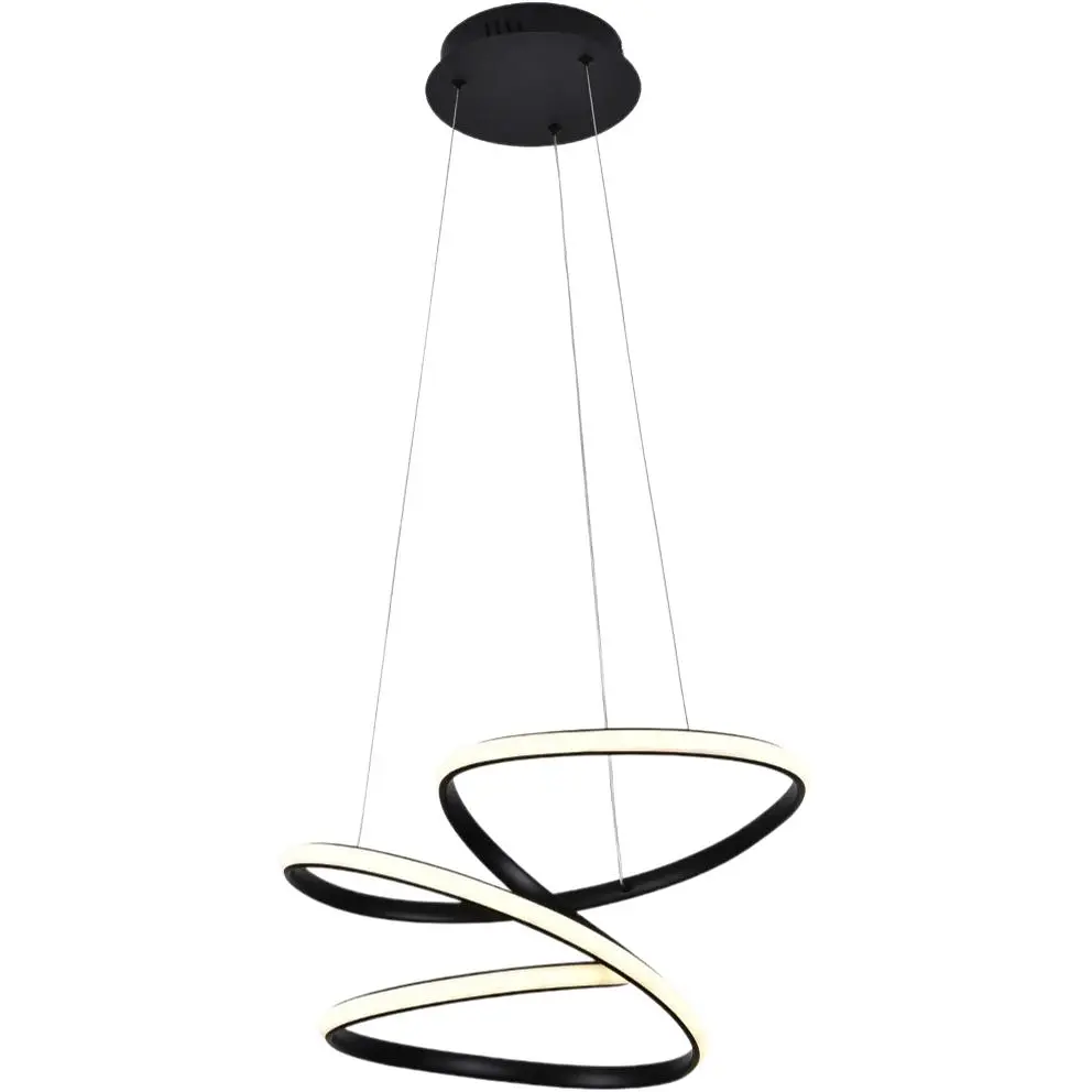 Потолочный светильник Miorro LED Frutto с пультом ДУ и APP 80W 500х450 мм черный (51-313-018) - фото 2