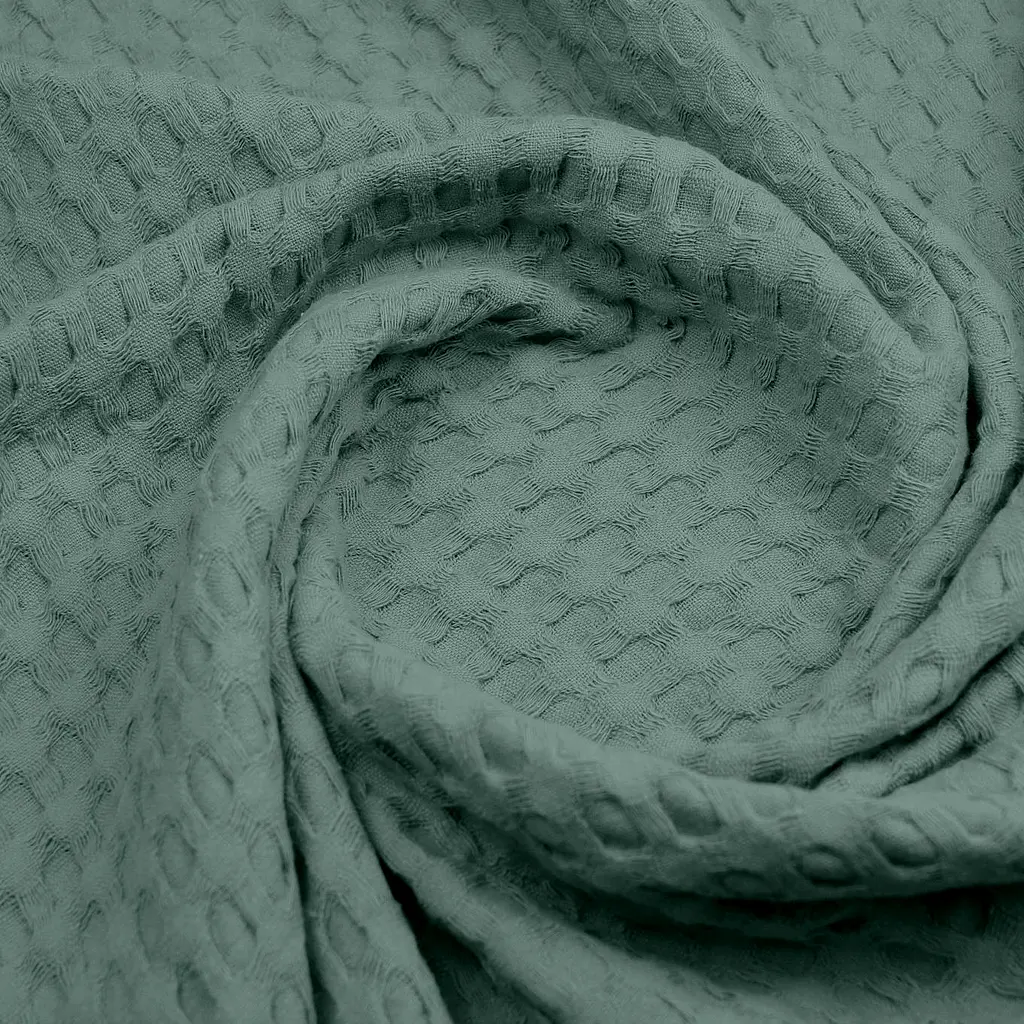 Плед-покрывало Cosas Ashmint Waffle Weave 110х140 см базилик (Blanket_104Ashmint_WaffleWeave_110x140) - фото 4