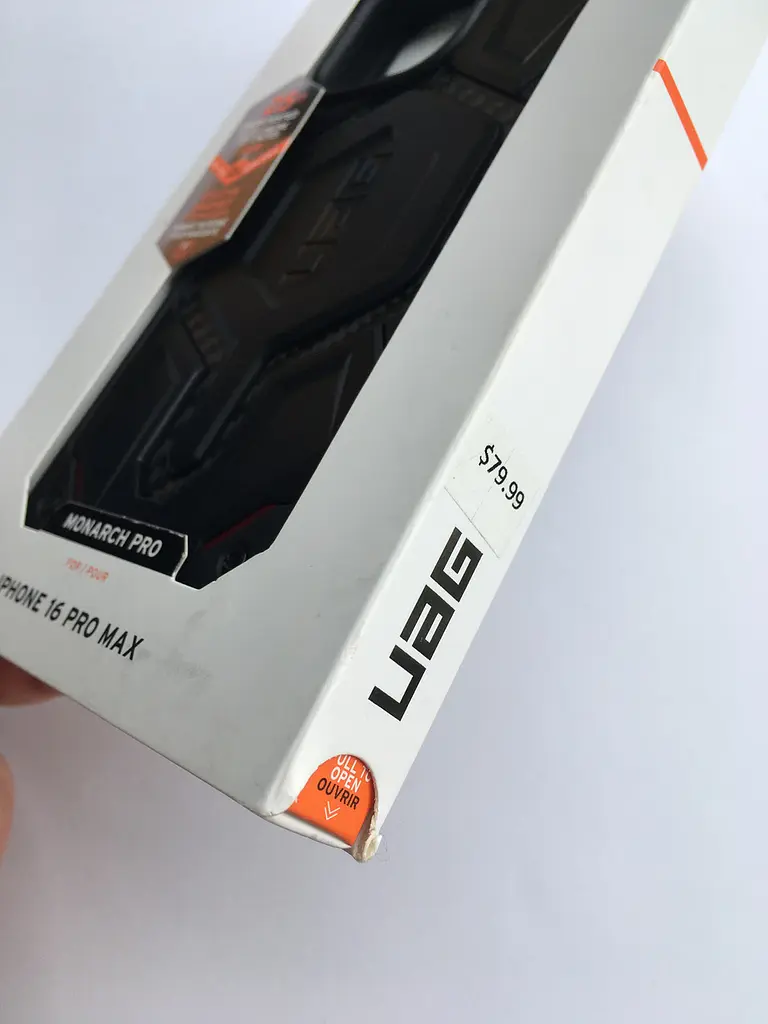 Оригінальний протиударний чохол UAG Monarch для iPhone 16 Pro Max (6.9") Carbon Fiber Red 1144911F4242 - фото 3