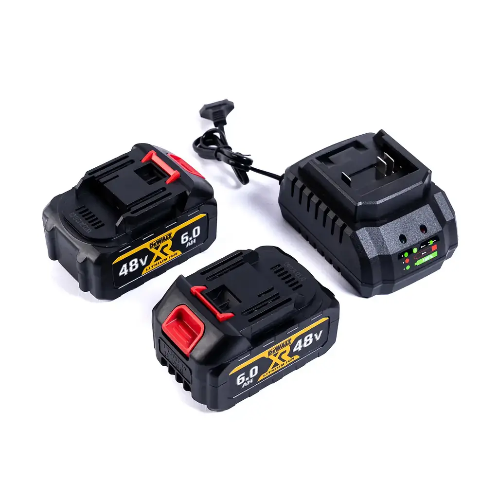 Набір акумуляторний DeWalt 3 в 1 шурупокрут перфоратор болгарка в кейсі з 2 акамуляторами 48 Вт Чорний з жовтим - фото 6