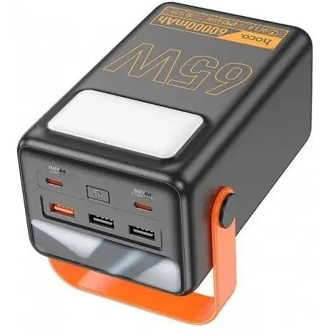 Портативная батарея Hoco J110A Powerful PD 65W 60000mAh черный 6931474795205 - фото 4