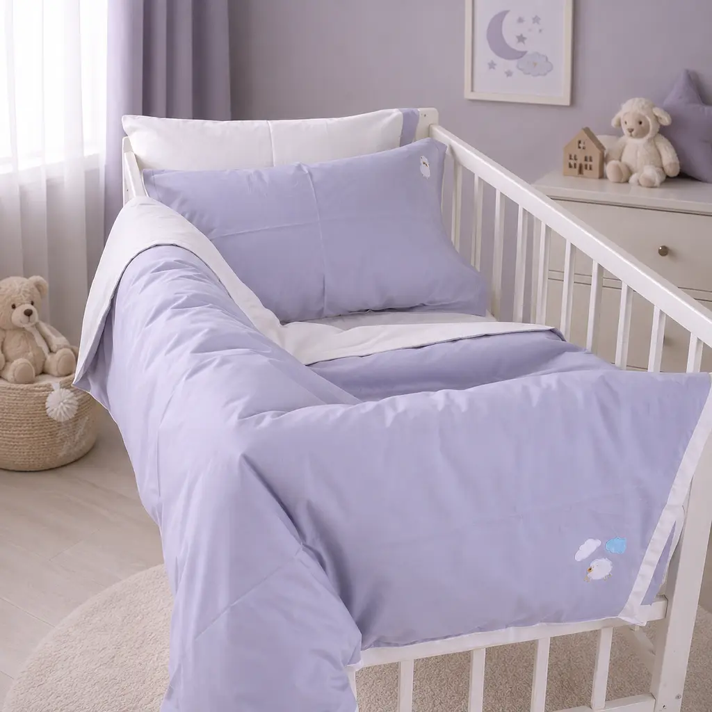 Дитяча постільна білизна MIRSON BABY Poplin Edition Bobby the Sheep та Geraldine 110х160см (2200013086239)