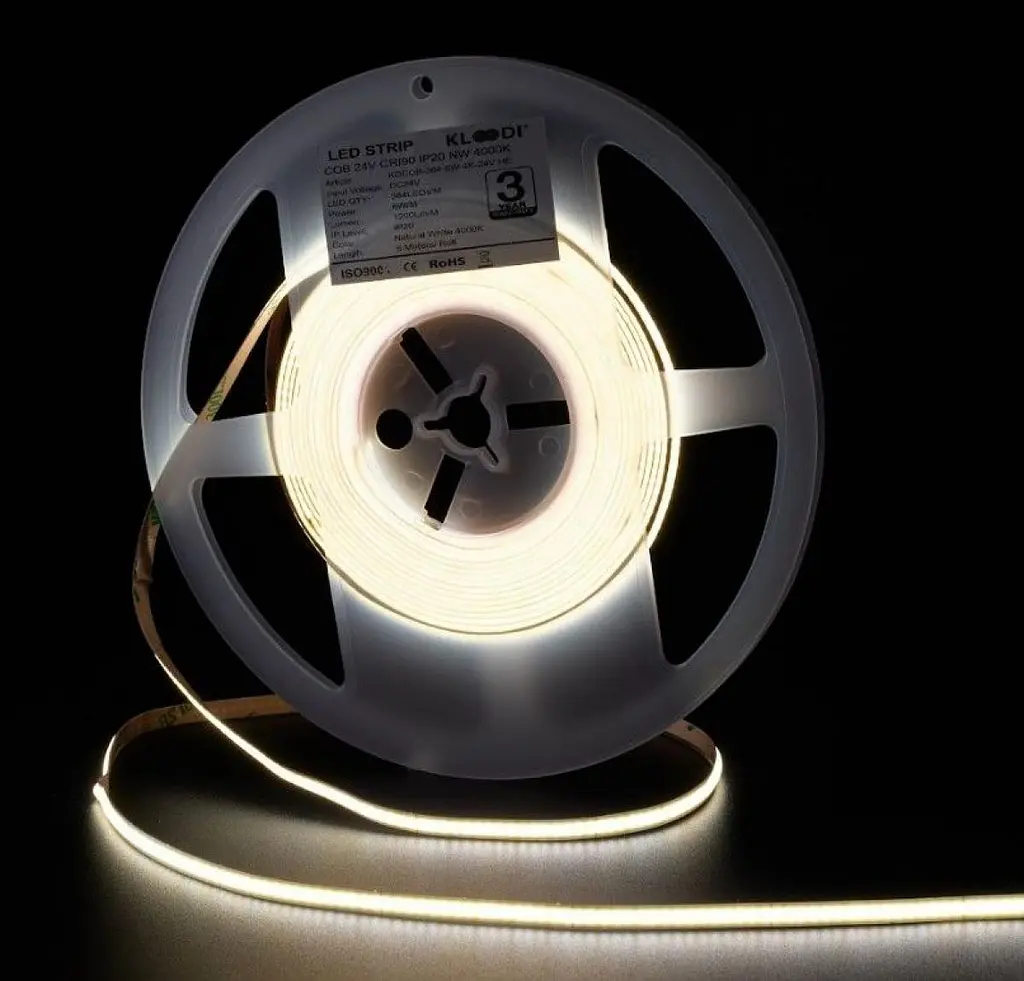 LED Лента 6W 384LED 4000K 600LM IP20 24V KLOODI KDCOB-384-6W-4К-24V - фото 5
