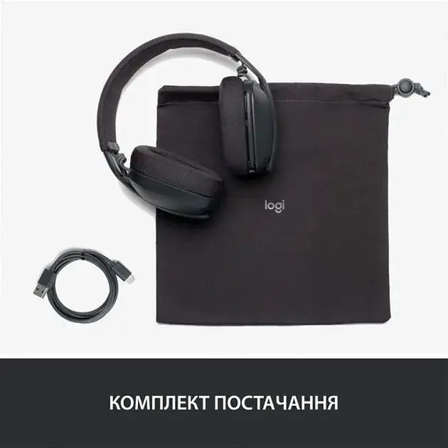 Беспроводная стерео гарнитура Logitech Zone Vibe 100 Wireless Graphite (981-001213) - фото 2