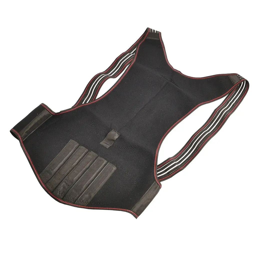 Магнитный корсет Back Support Belt XL, ортопедический бандаж для спины и поясницы, корректор - фото 4