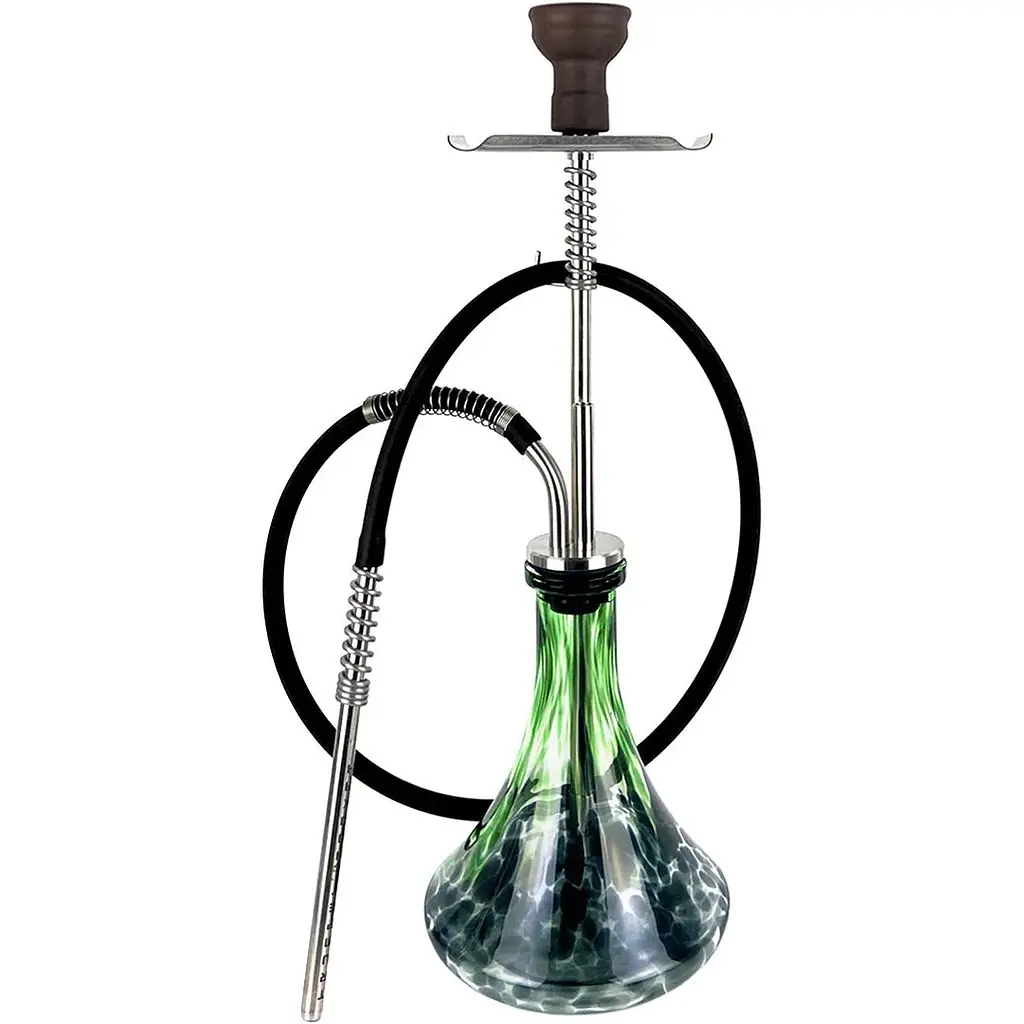 Кальян Trumpet Hookah Silver (колба Craft XL Green) - фото 2