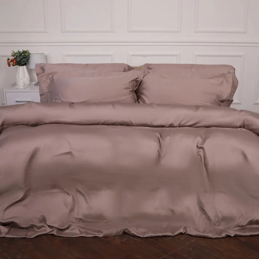 Постільна білизна MirSon Tencel №08 Beige 175х210 двоспальний (2200009637148)