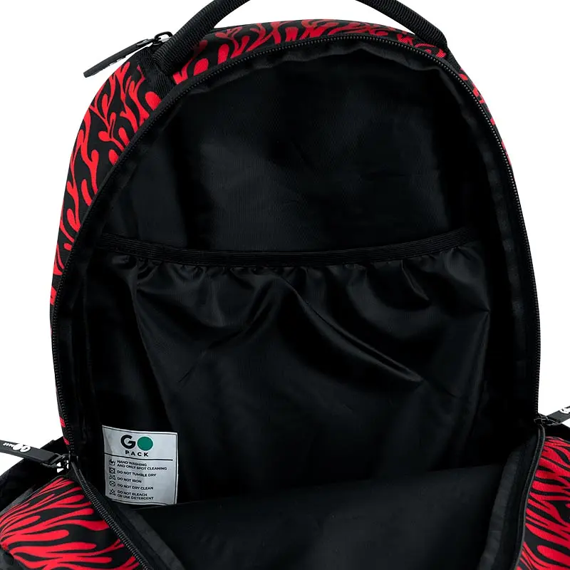 Рюкзак GoPack Teens 135M-4 Чорно-червоний (GO26-135M-4) - фото 11