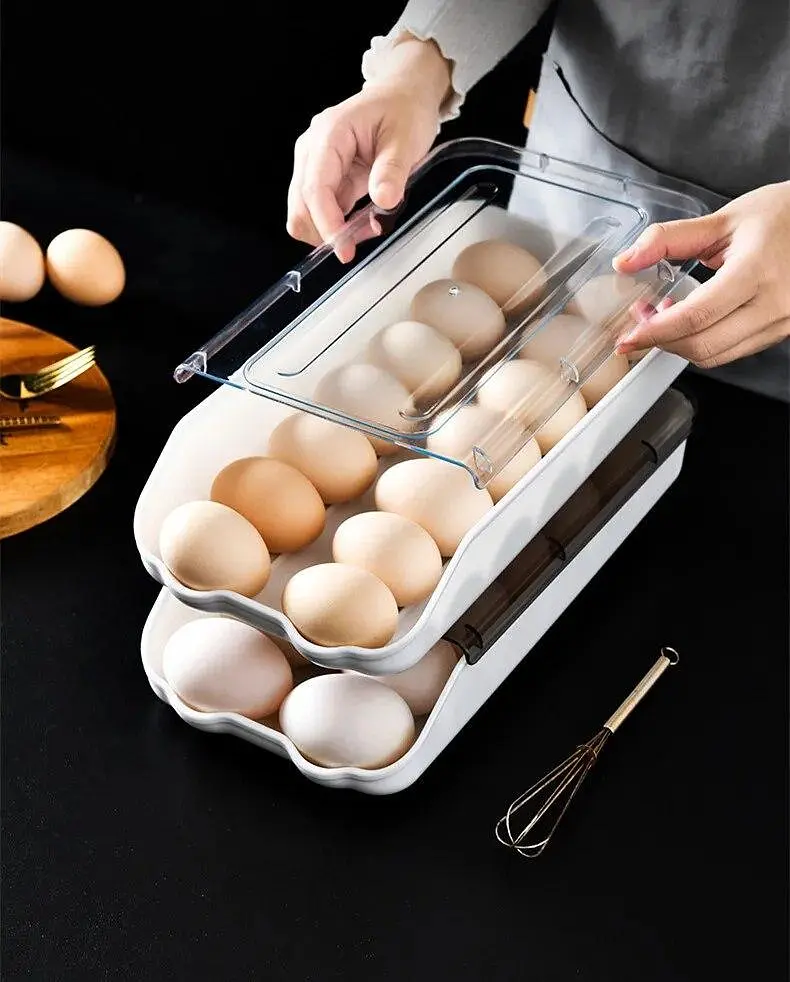 Контейнер - лоток для зберігання яєць EGG TRAY Органайзер для холодильника на 14 яєць - фото 6