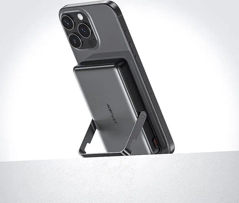 Павербанк Acefast Magnetic Wireless Black 10 000 mAh / 22.5 Вт (6974316284000) - фото 4