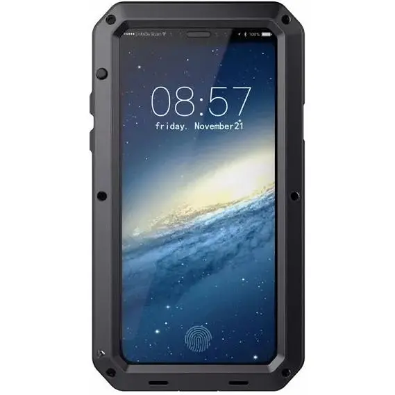 Противоударный чехол Primo Doom Armor для смартфона Apple iPhone X / Xs Black - фото 2