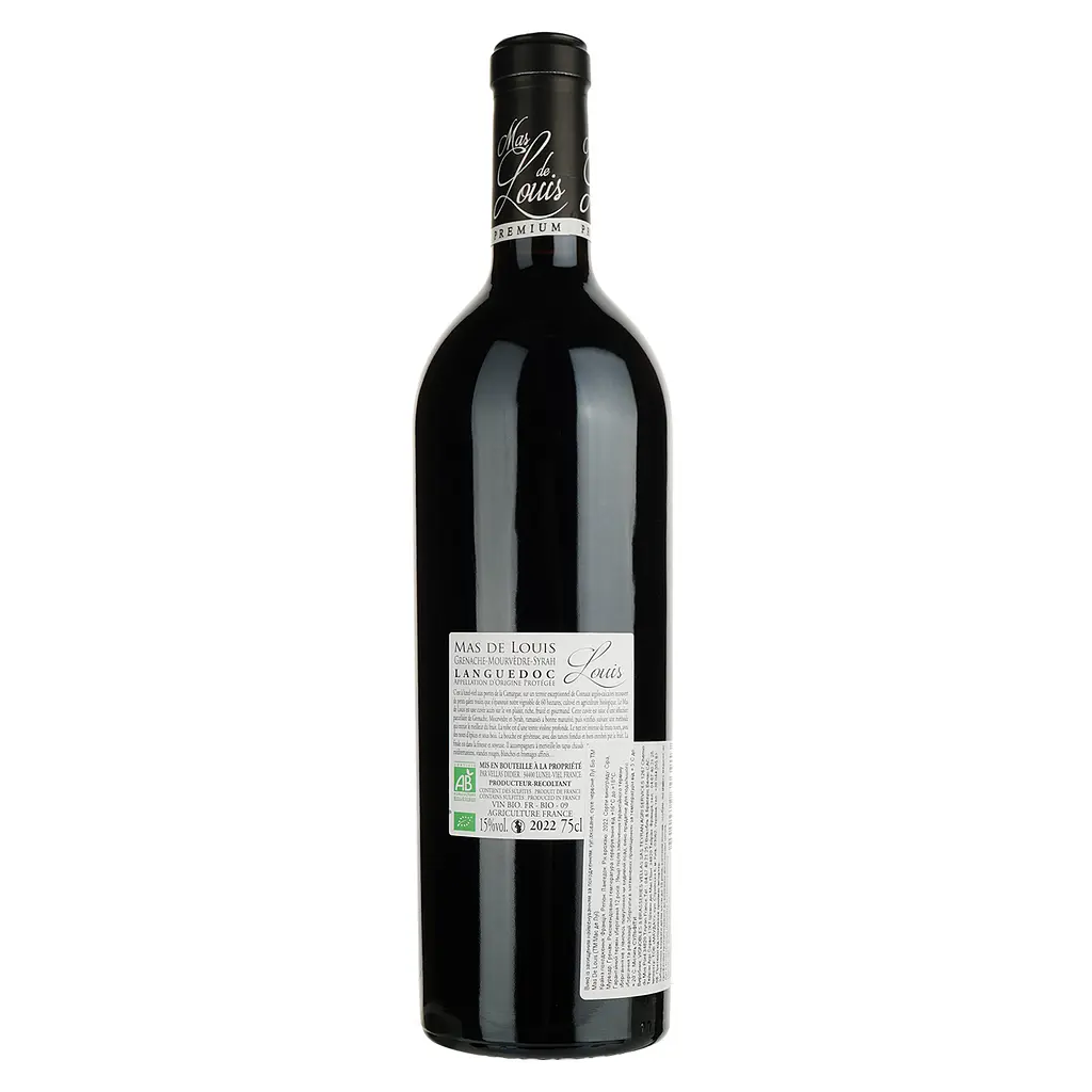 Вино Mas de Louis Louis Bio AOP Languedoc червоне сухе 0.75 л - фото 2