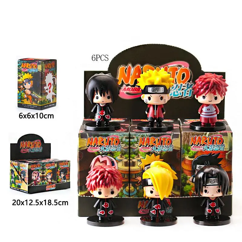 Колекційні фігурки Naruto у стилі чибі, набір 6 штук (LZDH031) в асортименті