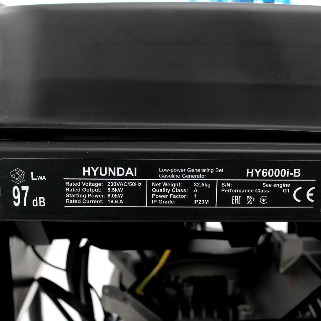Інверторний генератор бензиновий HYUNDAI HY6000i-B (5.5/6.0 кВт) відкритого типу - фото 10