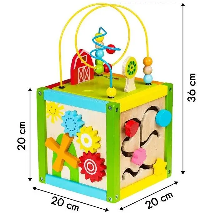 Бизикуб Ecotoys деревянный (1004) - фото 4