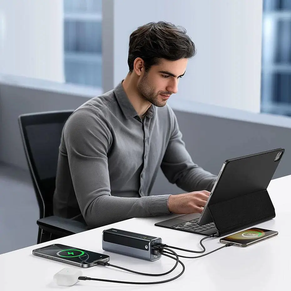 Baseus EnerGeek GP12 20800 mAh 145W павербанк + кабель в комплекті (100W) для ноутбука, телефона, планшета - фото 3
