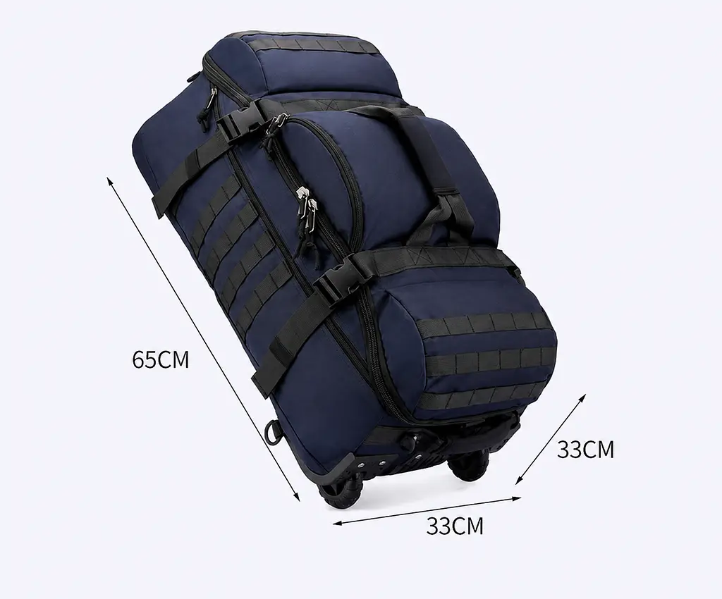 Велика сумка-рюкзак 3 в 1 на колесах Solve синя 70 л (KT7007104) - фото 4