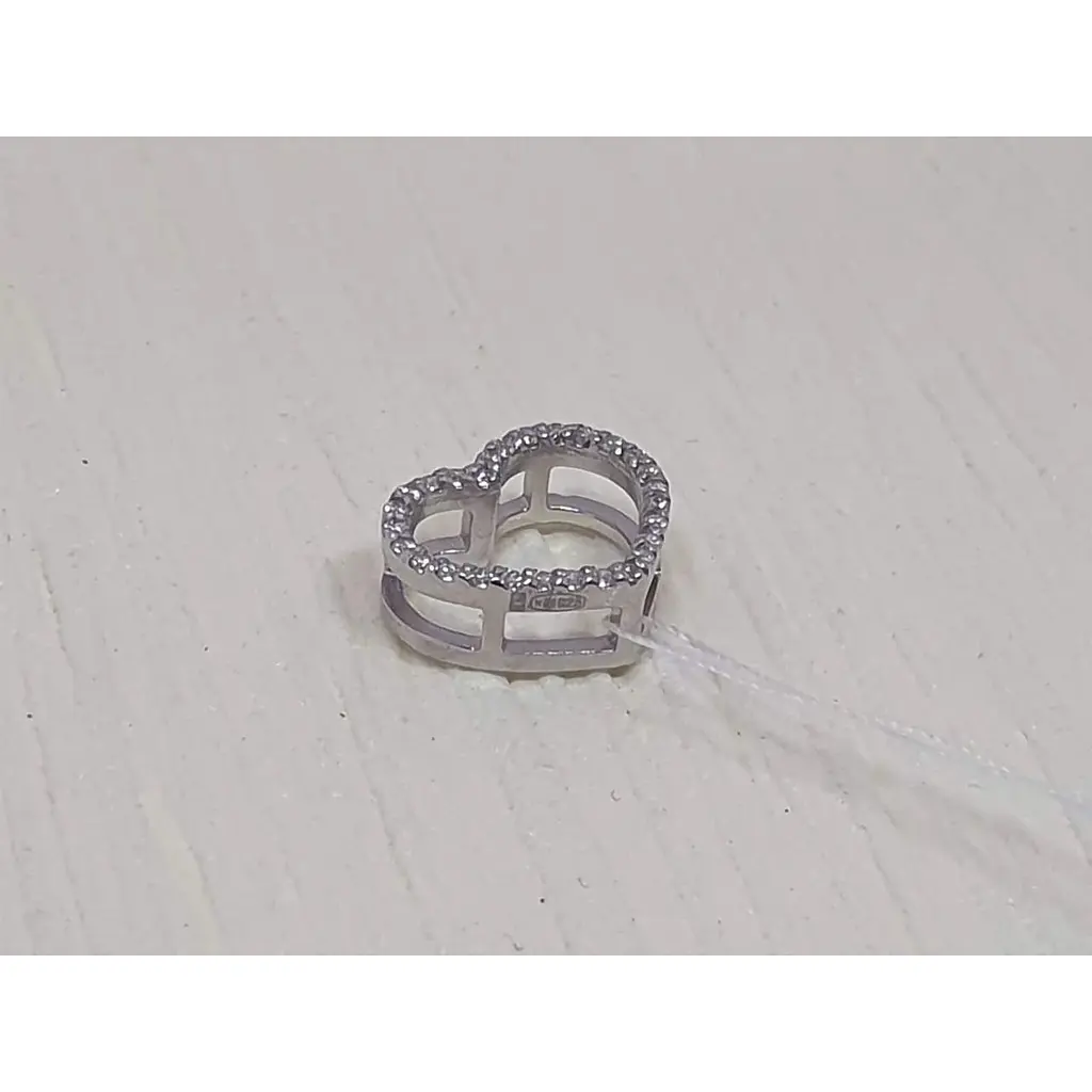 Срібна підвіска Vegas Серце з фіанітами. 30047Р - фото 2