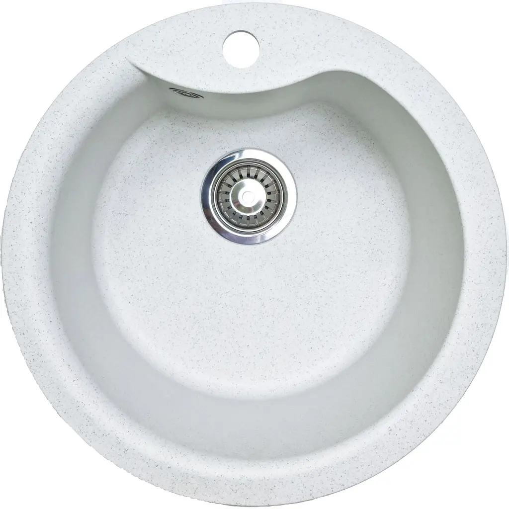Кухонна мийка Adamant WAVE old stone d 485x210 мм, без крила d 48 - фото 3