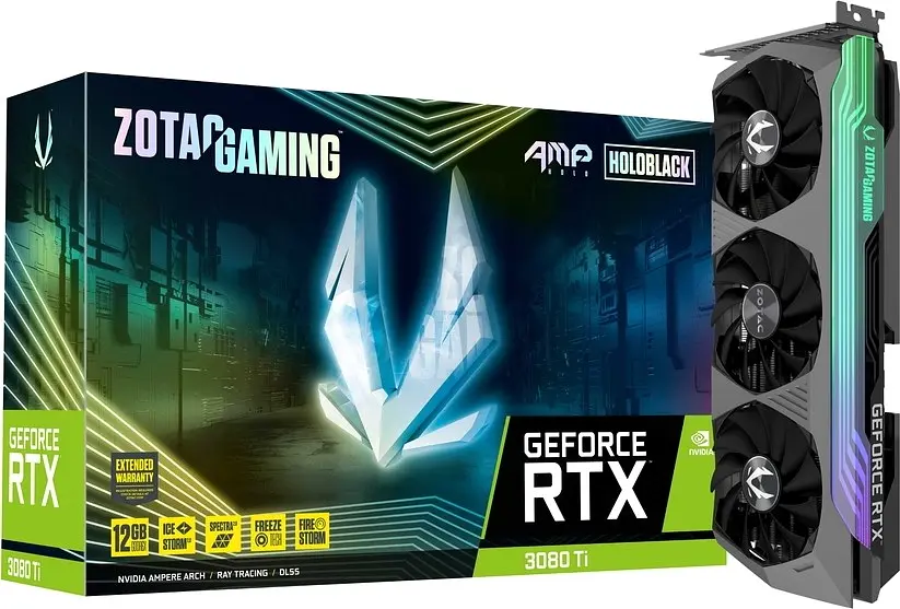 Відеокарта GeForce RTX 3080 Ti 12GB Zotac AMP Holo (ZT-A30810F-10P) Б/В