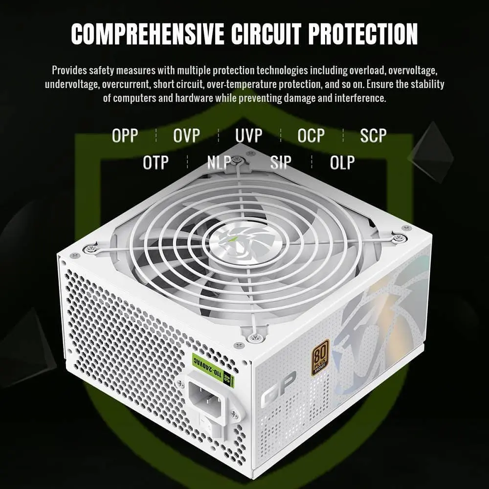 Блок питания GameMax GP 650B 650W 80+ Bronze White (GP 650B WH) - фото 9