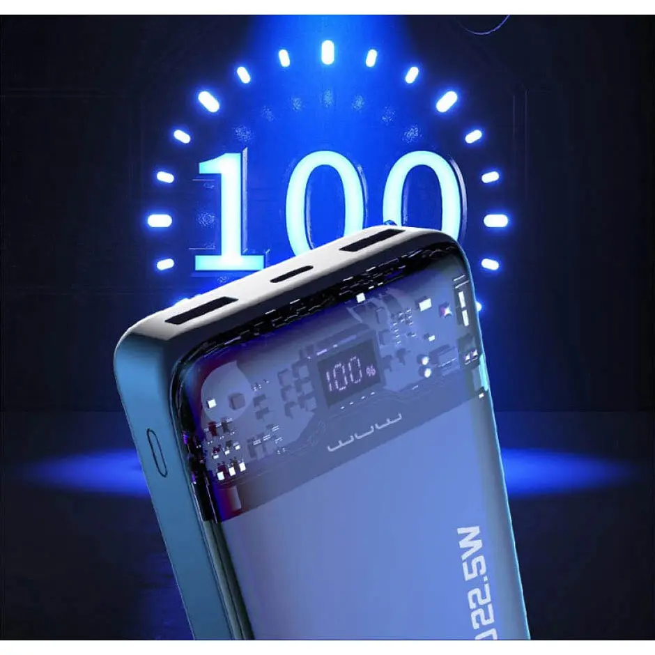 Зовнішній акумулятор WUW Power Bank Y120 20000mAh 22.5W Black [111096] - фото 3