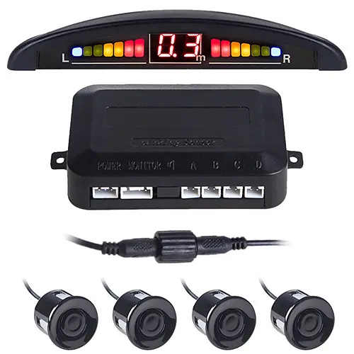Паркувальна система Pulso LED 4 датчика D22 мм Конектор Чорный (LP-10140-black)