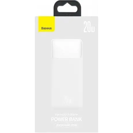 Внешний аккумулятор Baseus Bipow 20000mAh 20W белый (PPBD050302) 9449-arc - фото 7