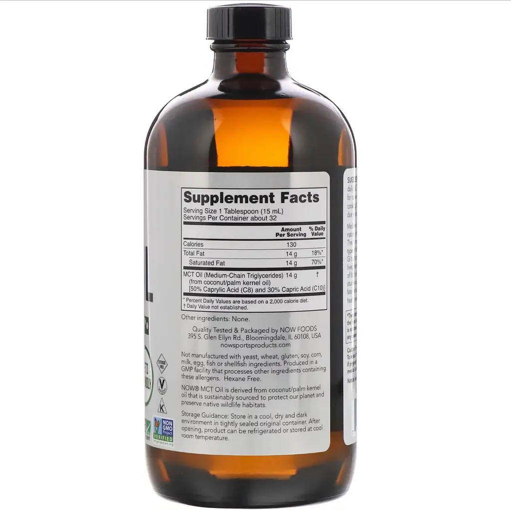 Масло МСТ Now Foods MCT Oil 473 мл без смаку - фото 2