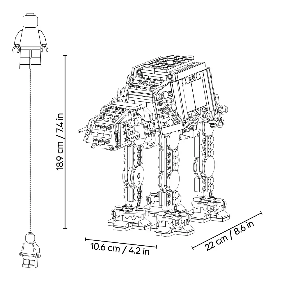 Конструктор LEGO Star Wars Пряниковий крокохід AT-AT 697 ел. (40806) - фото 15