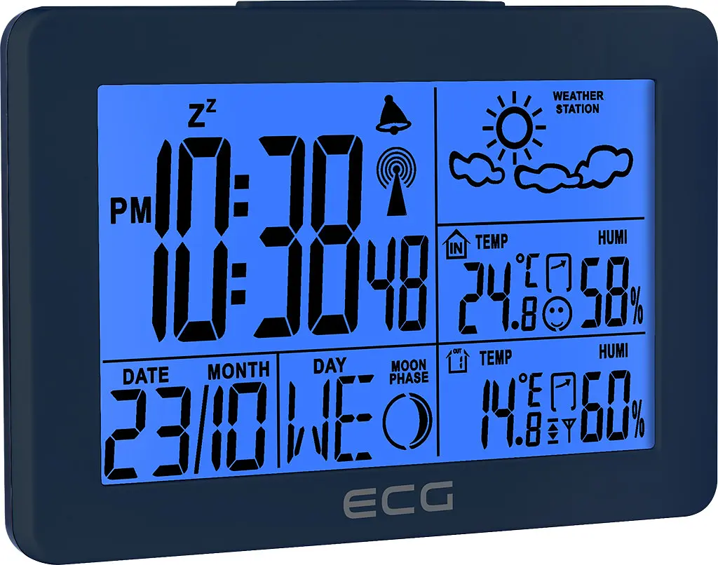 Метеостанція ECG MS 200 Grey - фото 2