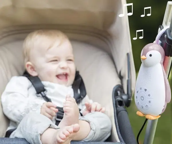 Нічник з музичним боксом Zazu Пінгвін Зої, рожевий (ZA-ZOE-03) - фото 5