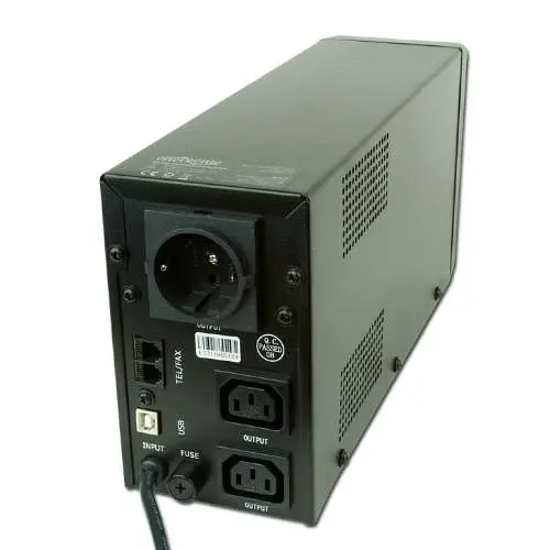 Джерело безперебійного живлення EnerGeni EG-UPS-032, LCD дисплей, USB порт, 850 ВA, чорний колір (EG-UPS-032) - фото 2