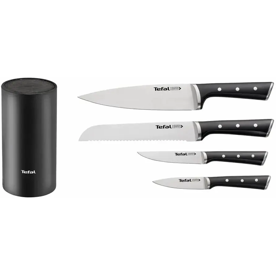 Набор ножей Tefal Ice Force 4 шт. черный (K2325S75) - фото 2