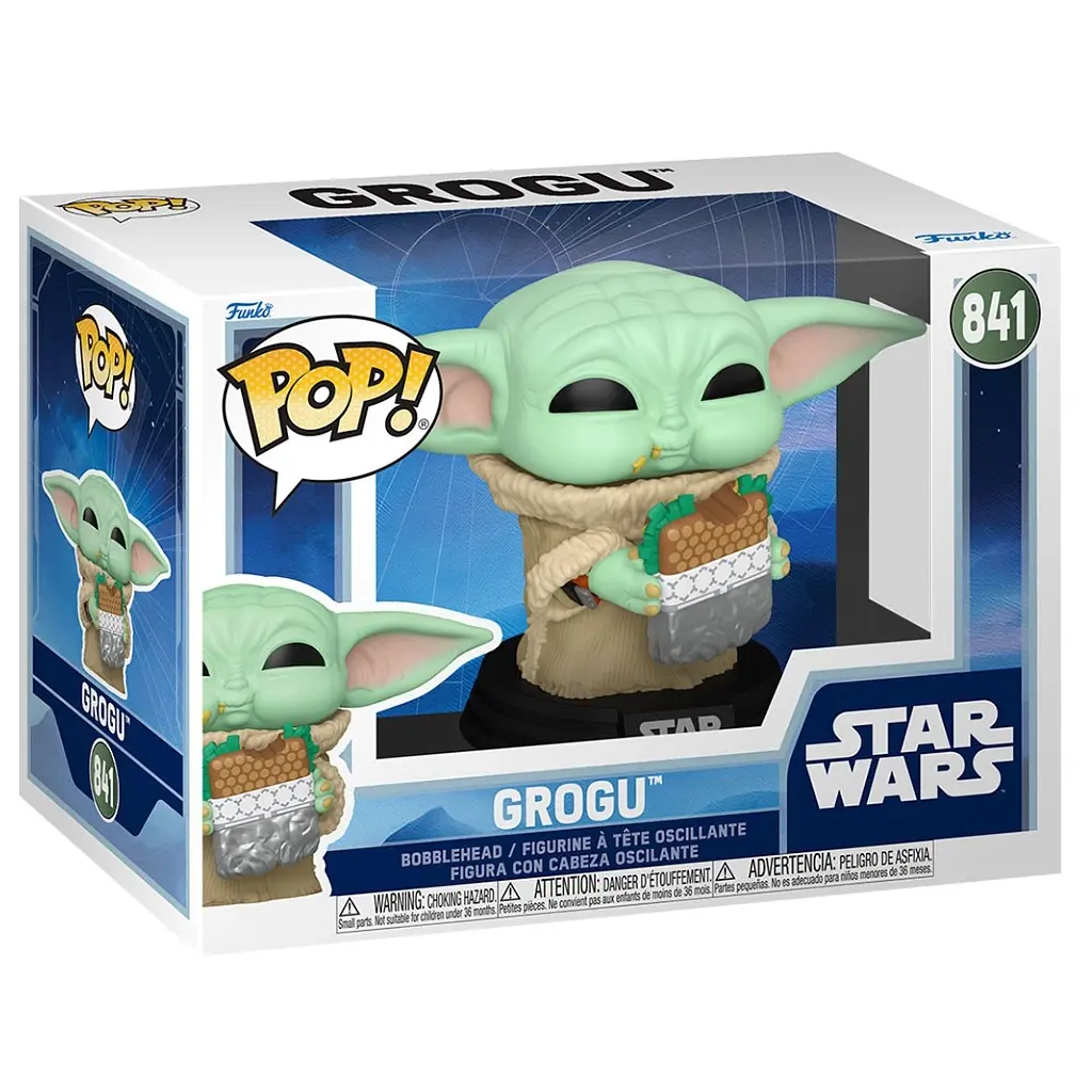 Фигурка Funko Pop серии Мандалорец и Грогу - Грогу с сэндвичем (90821) - фото 2