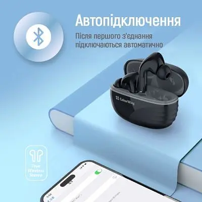 Наушники ColorWay Slim TWS-5 Earbuds Black (CW-TWS5BK) - фото 2