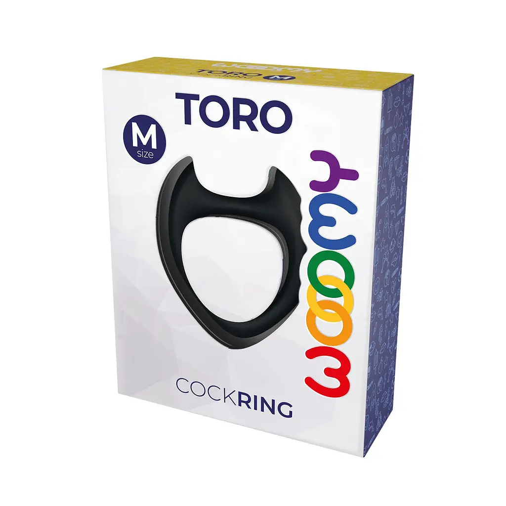 Ерекційне кільце Wooomy Toro M Black Wooomy SO9933 97473 - фото 3