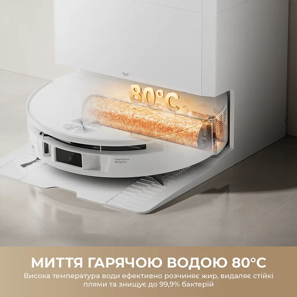 Робот пилосос миючий MOVA S70 Roller Black - фото 6