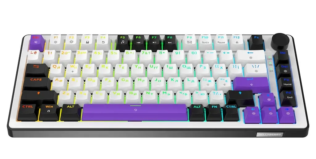 Клавіатура HATOR Hellyberry HK75 White-Violet (HK75) - фото 2
