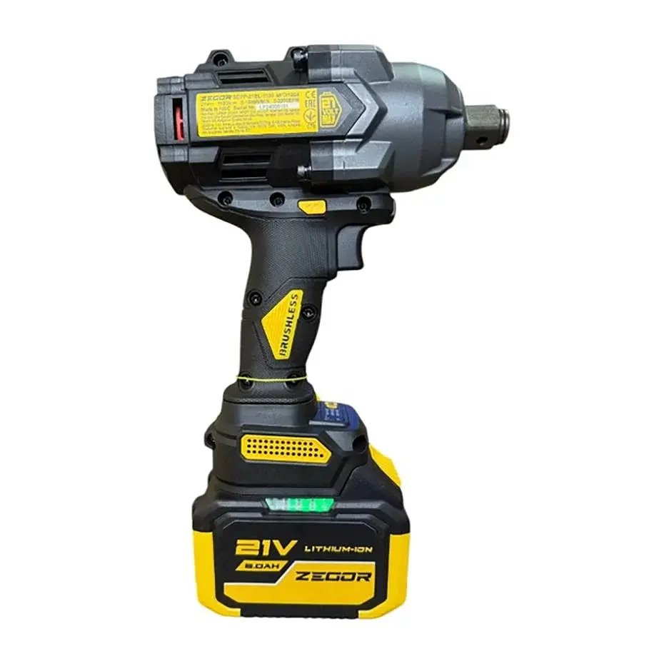 Гайковерт ударний акумуляторний Zegor SDPP-21BL-1600 21V Profesional/безщітковий двигун/реверс/з підсвічуванням - фото 2