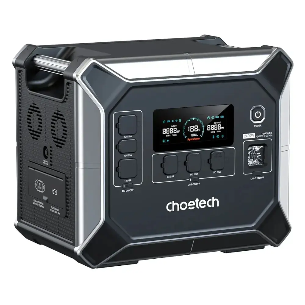 Зарядна станція Choetech BS067 2048Wh, 2400W (BS067-EU-BKSL)_OEM - фото 4
