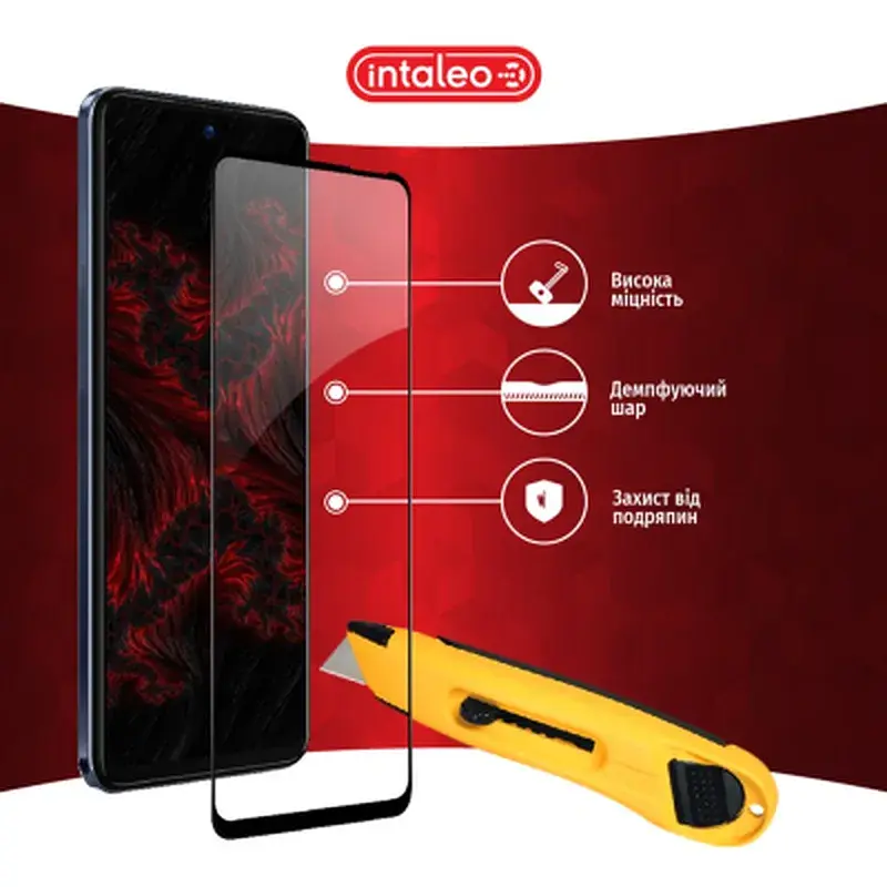 Скло захисне Intaleo Full Glue Tecno Camon 18 (1283126529146) - фото 4