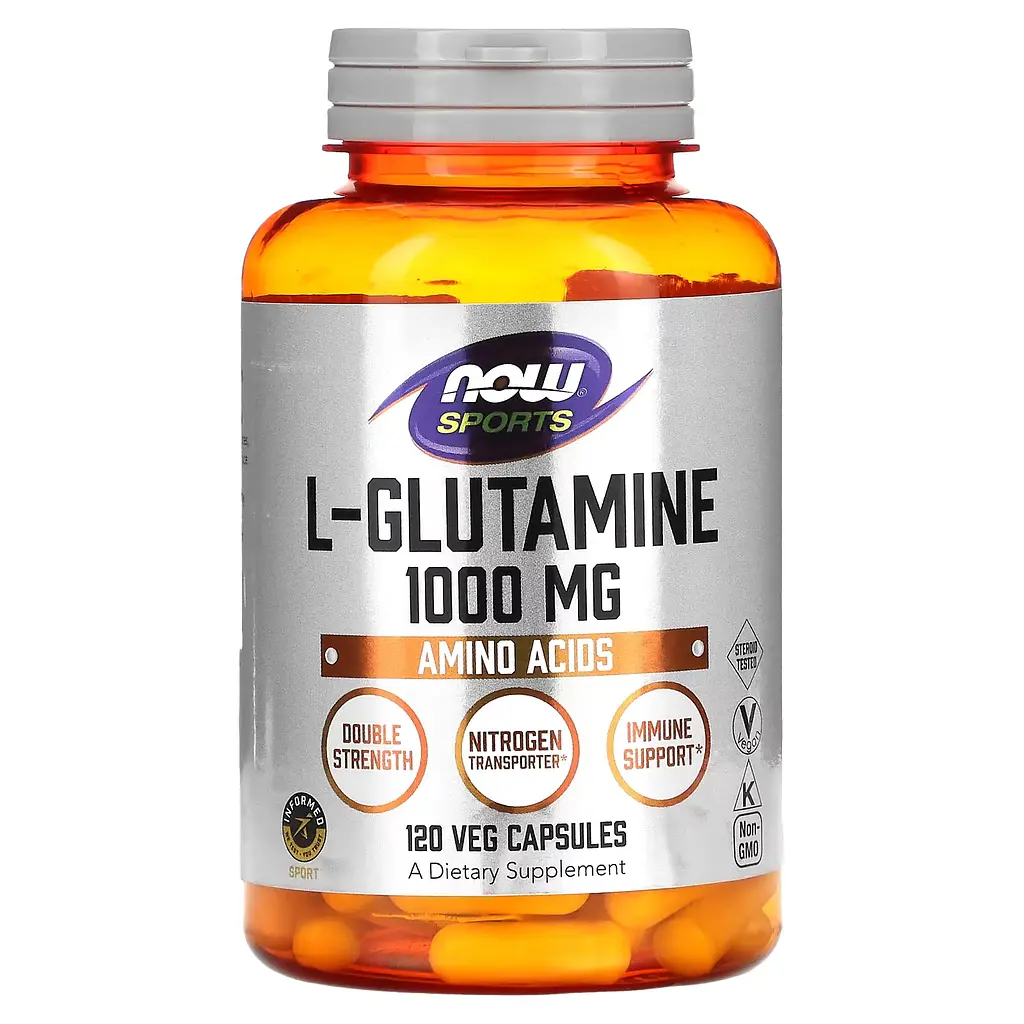 Л-Глютамін в капсулах L-Glutamine 1000мг - 120 вег.капсул